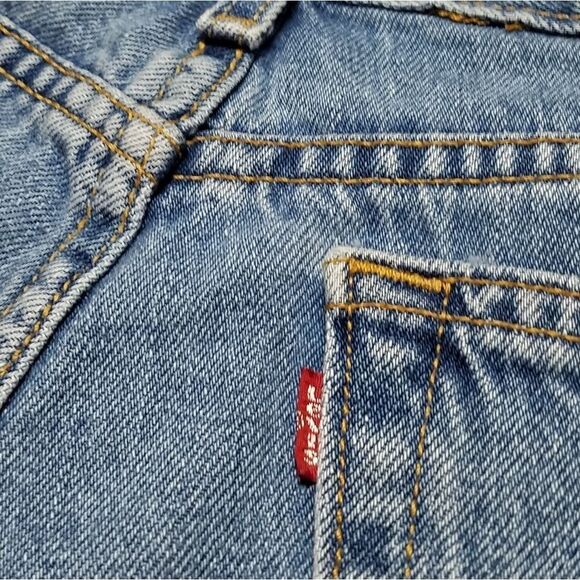 VINTAGE Y2K Levi's Daisy Duke Denim Shorty Shorts - Picture 10 of 11